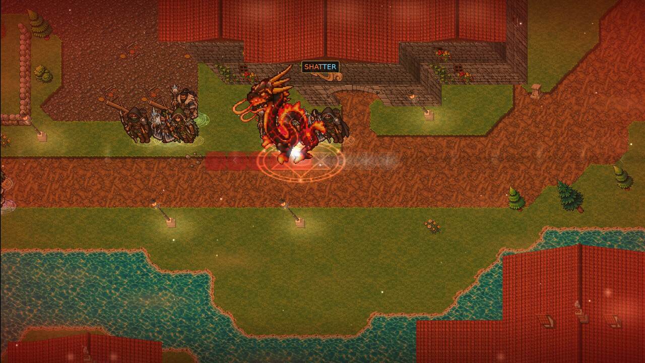 Bellfire: Vyrmas in a firestorm on the farm road, orcs behind him